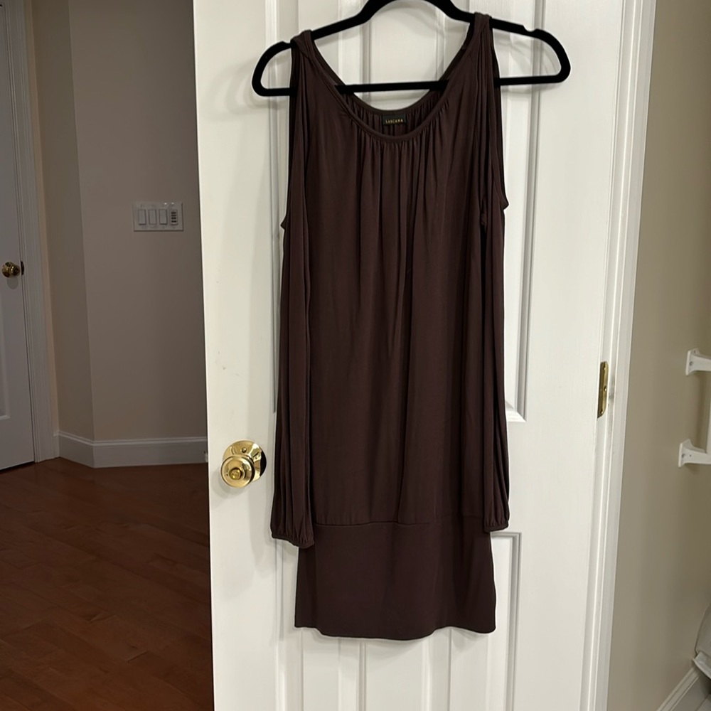 Brown casual summer dress